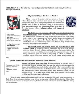 introduction of argumentative essay about abortion