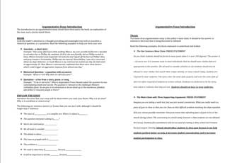 Argumentative essay outline worksheet