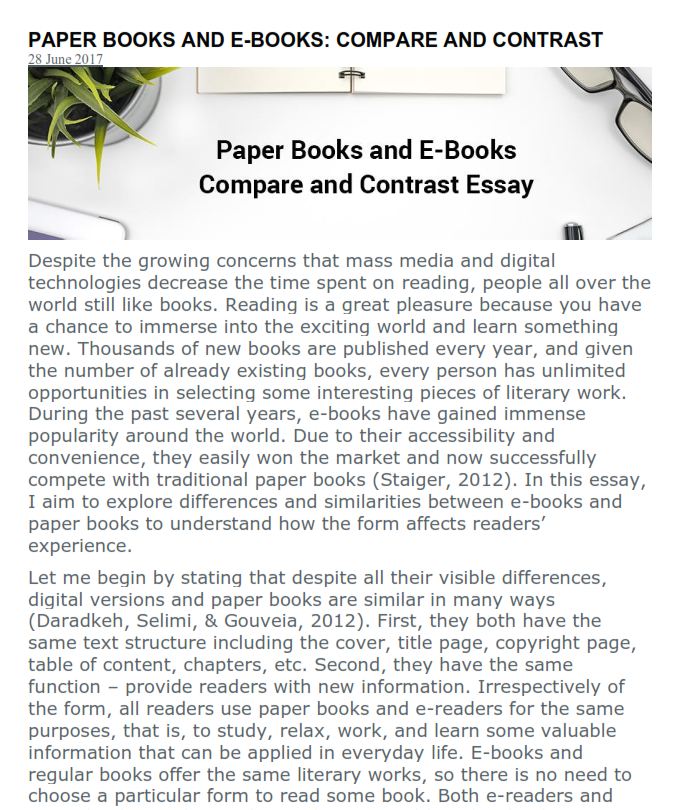 Compare and contrast thesis statement and topic sentence picture