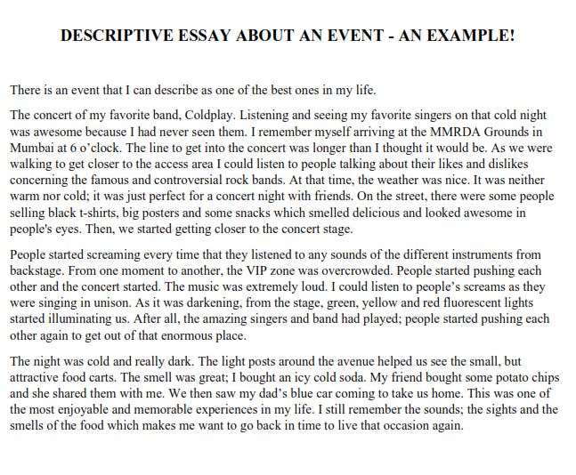 creative writing about an event that cannot be explained