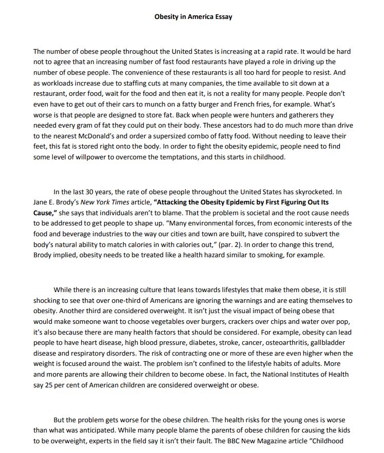 Childhood obesity essay pdf Childhood obesity essay pdf picture