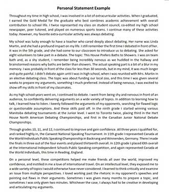 complete guide to help you write a personal statement student personal statement examples