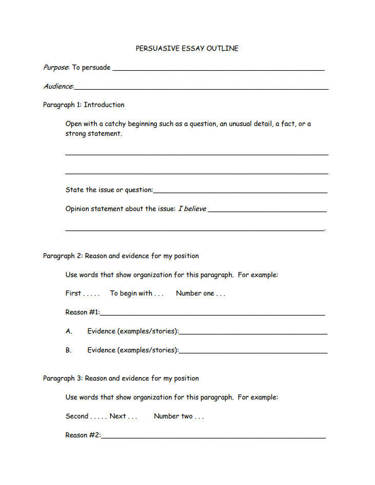 Persuasive Essay Outline with Example - blogger.com