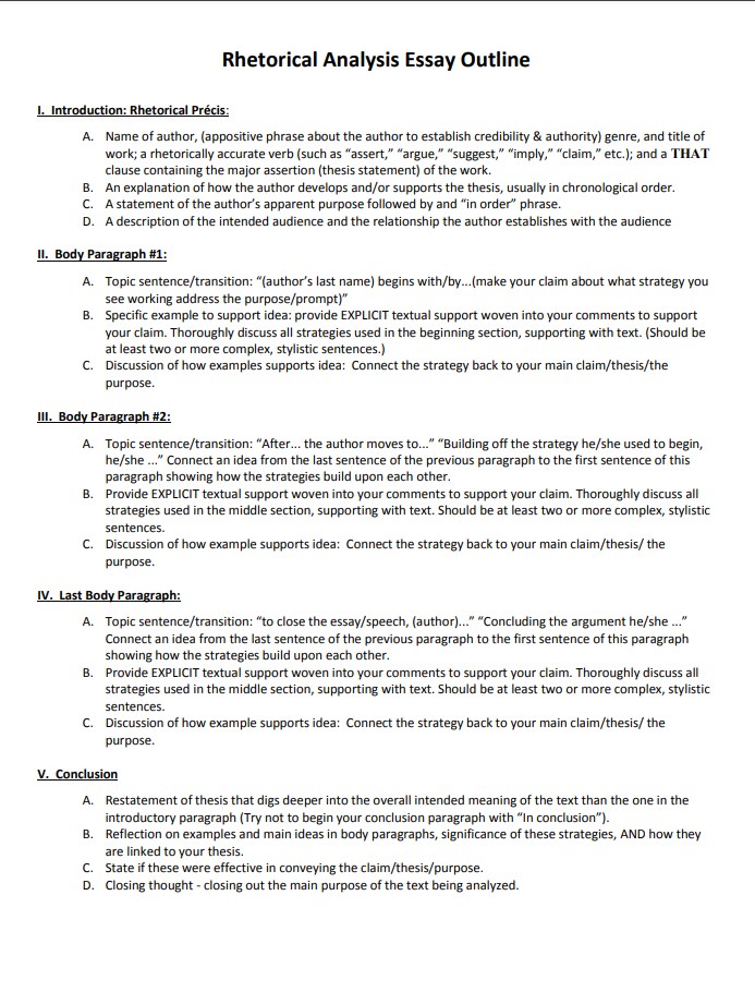 rhetorical analysis thesis generator